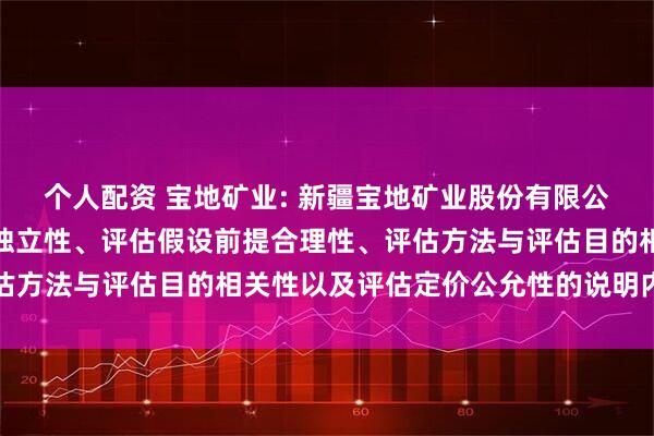 个人配资 宝地矿业: 新疆宝地矿业股份有限公司董事会关于评估机构独立性、评估假设前提合理性、评估方法与评估目的相关性以及评估定价公允性的说明内容摘要